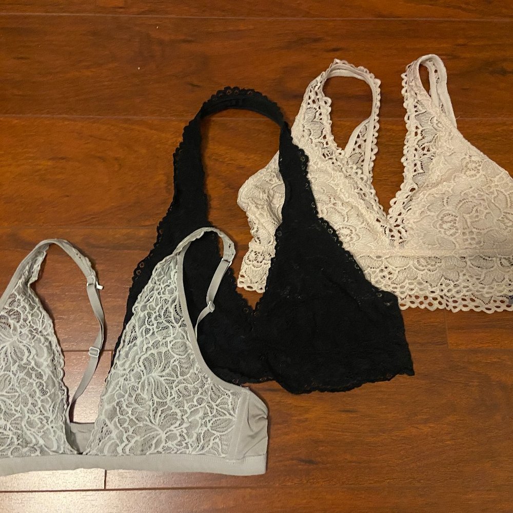3 Lace Bralettes
